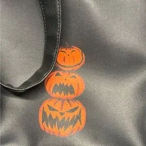 Loungefly Black and Orange Nightmare Before Christmas Backpack and Card Holder Loungefly Nightmare Before Christmas Jack Skellington  main image 4